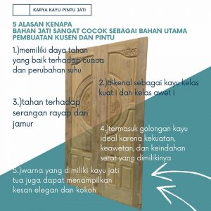 Karya Kusen Pintu Jati Minimalis Harga Murah Model Terbaru